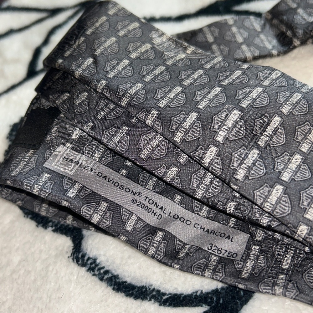 Vintage Harley Davidson Silk Tie - Picture 5 of 11